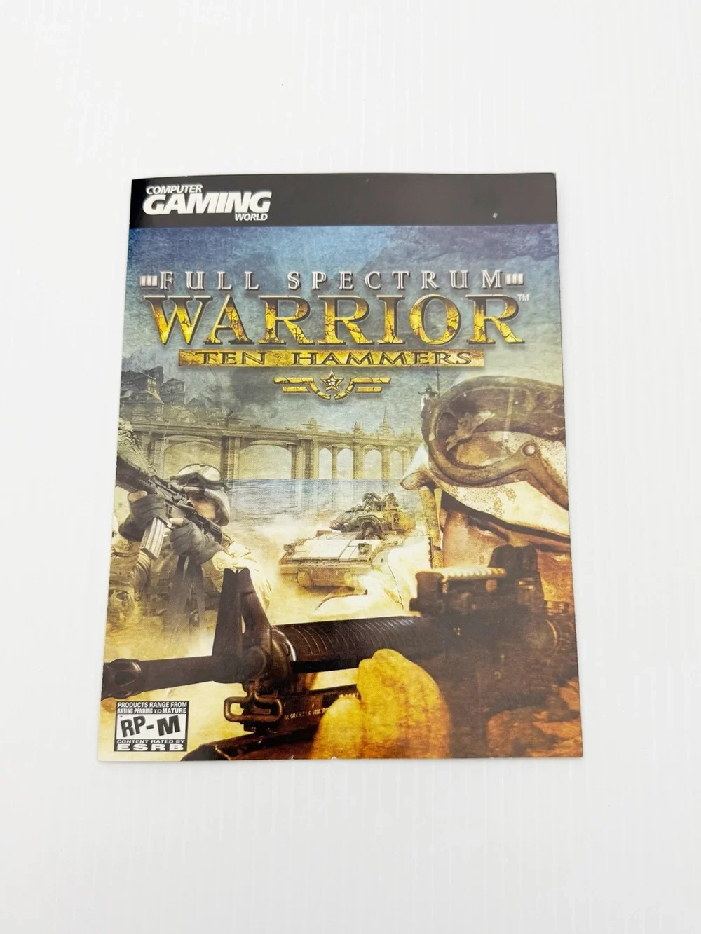 Computer Gaming World Full Spectrum Warrior Ten Hammers 2006 PC Game Demo Disc